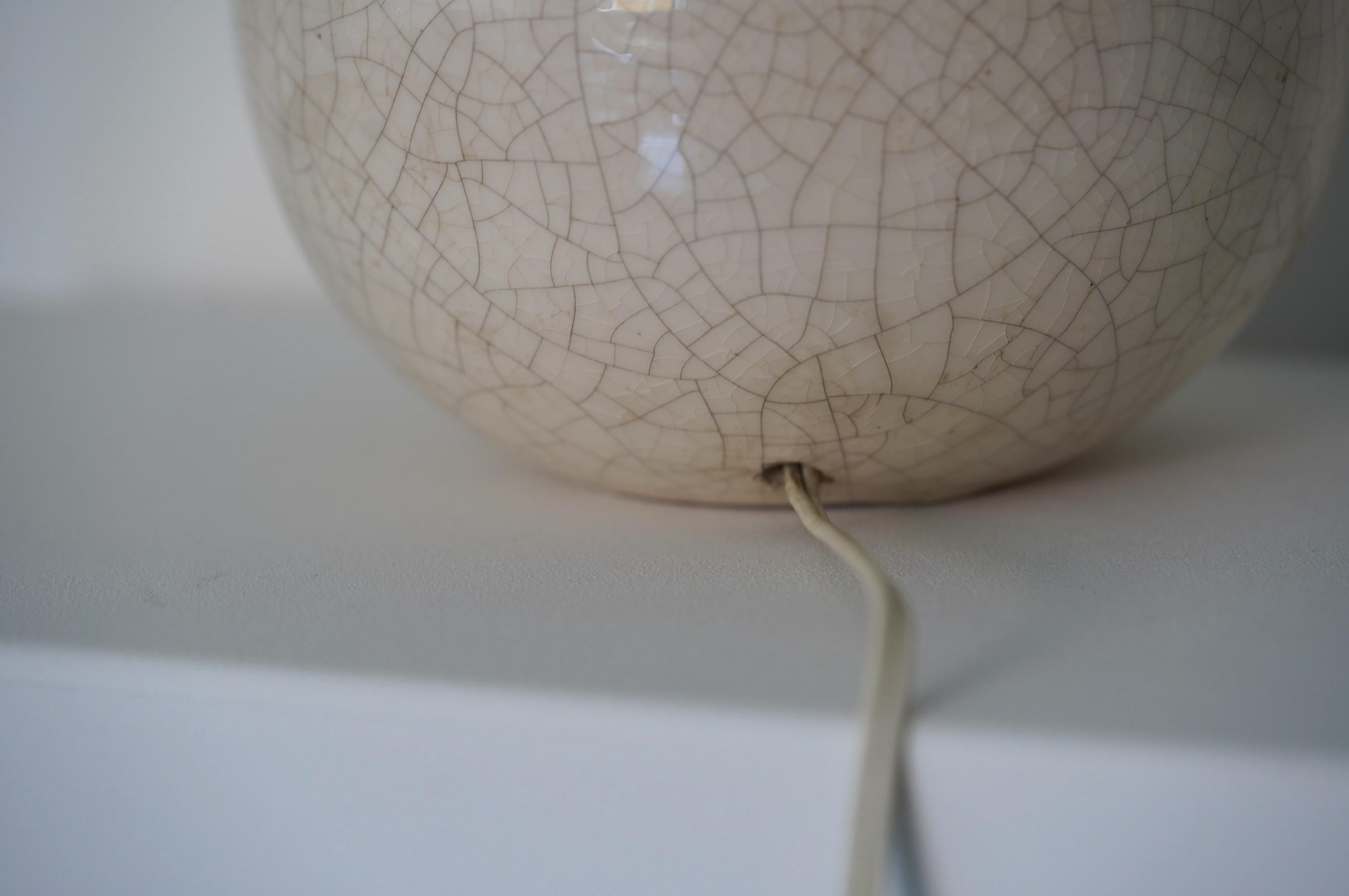 French Art Deco Ceramic Table Lamp in the style of Jean Besnard & J.E. Ruhlmann 7