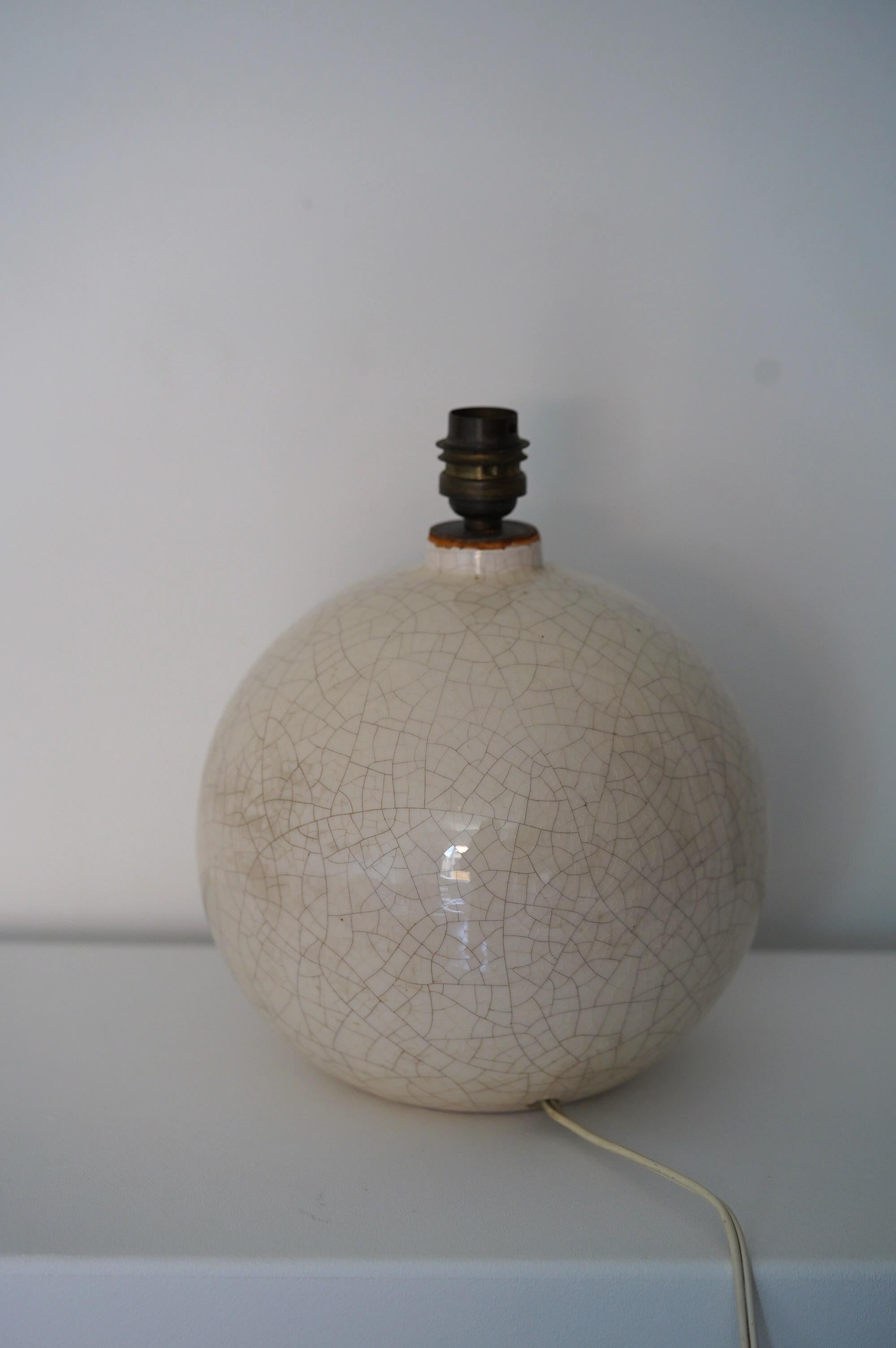 Mid-20th Century French Art Deco Ceramic Table Lamp in the style of Jean Besnard & J.E. Ruhlmann
