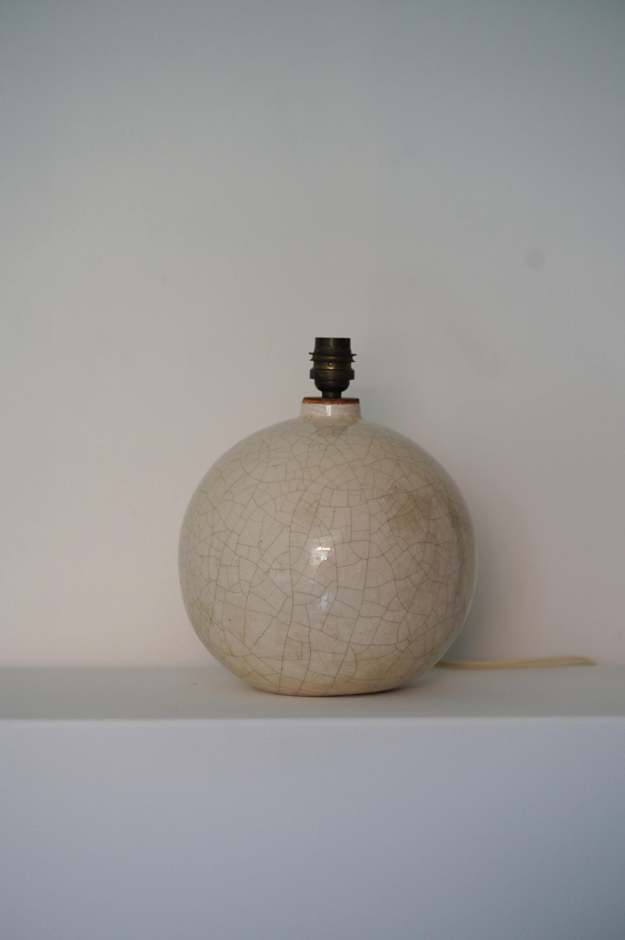 French Art Deco Ceramic Table Lamp in the style of Jean Besnard & J.E. Ruhlmann 2