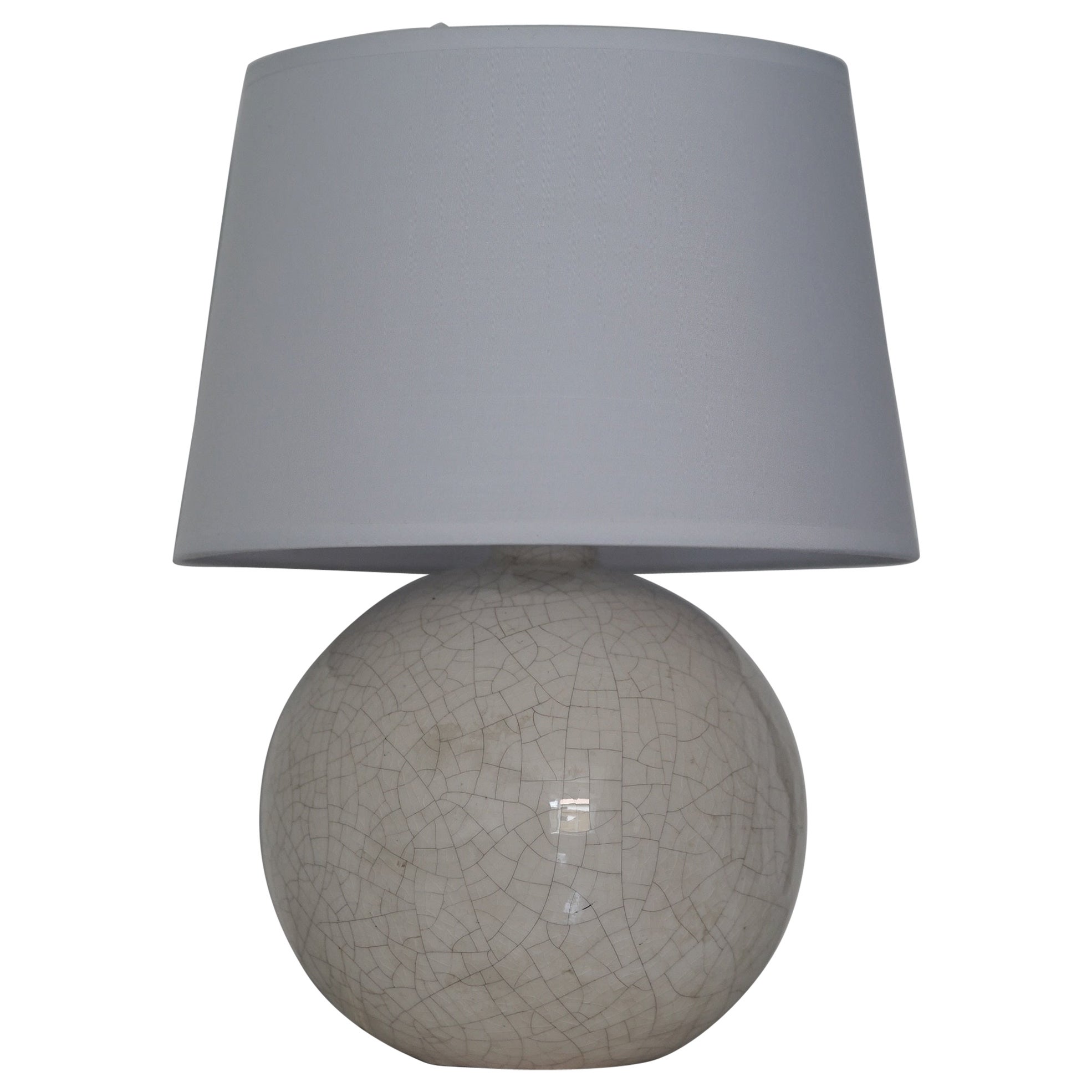 French Art Deco Ceramic Table Lamp in the style of Jean Besnard & J.E. Ruhlmann
