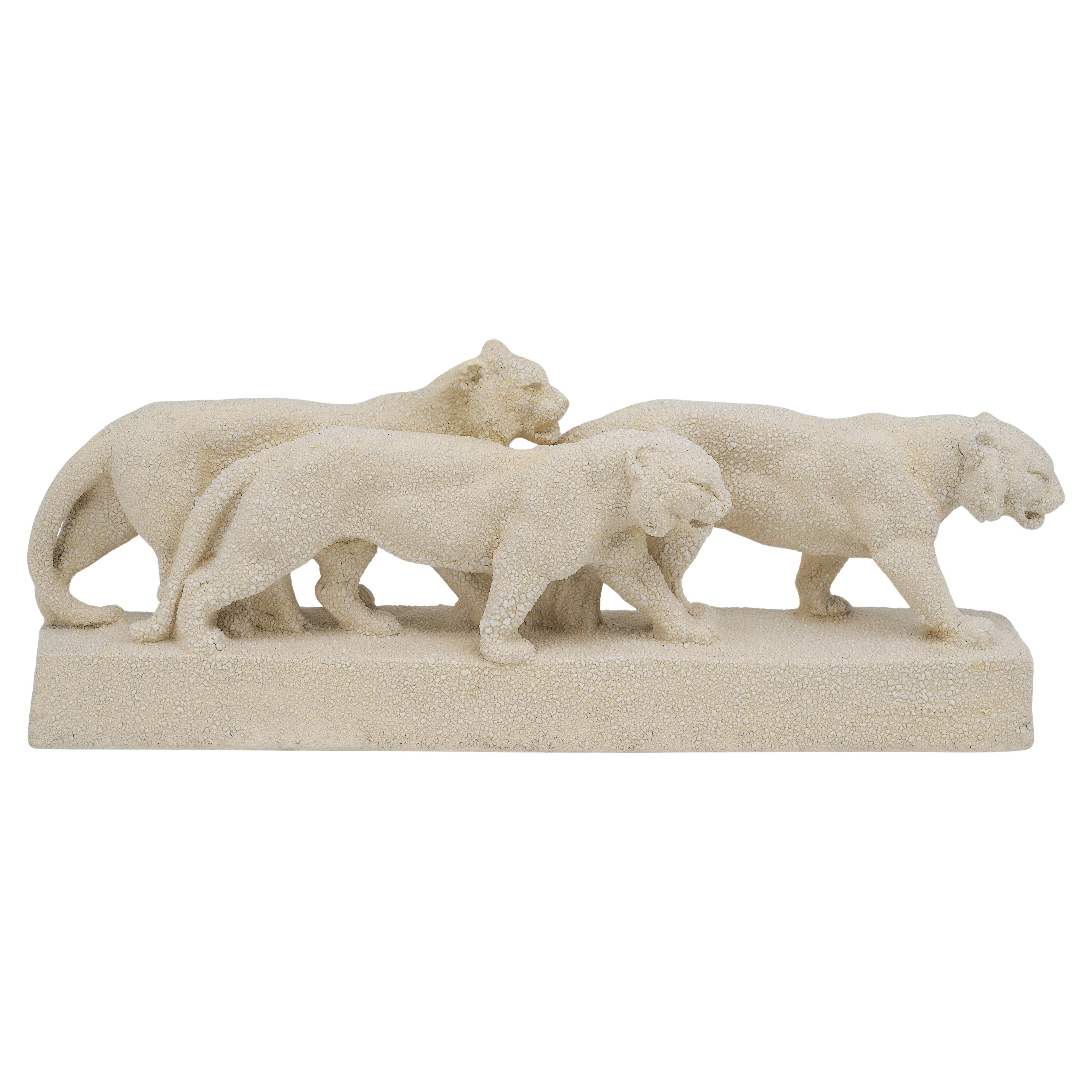 Tigres Art Déco français, 1920
