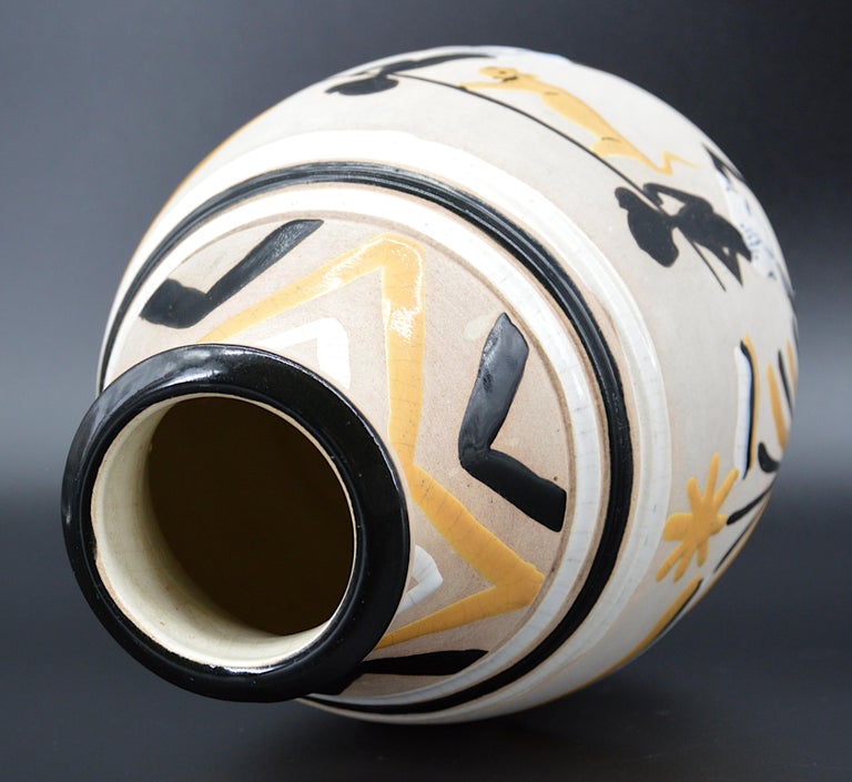 French Art Deco Ceramic Vase, 1931 For Sale 4
