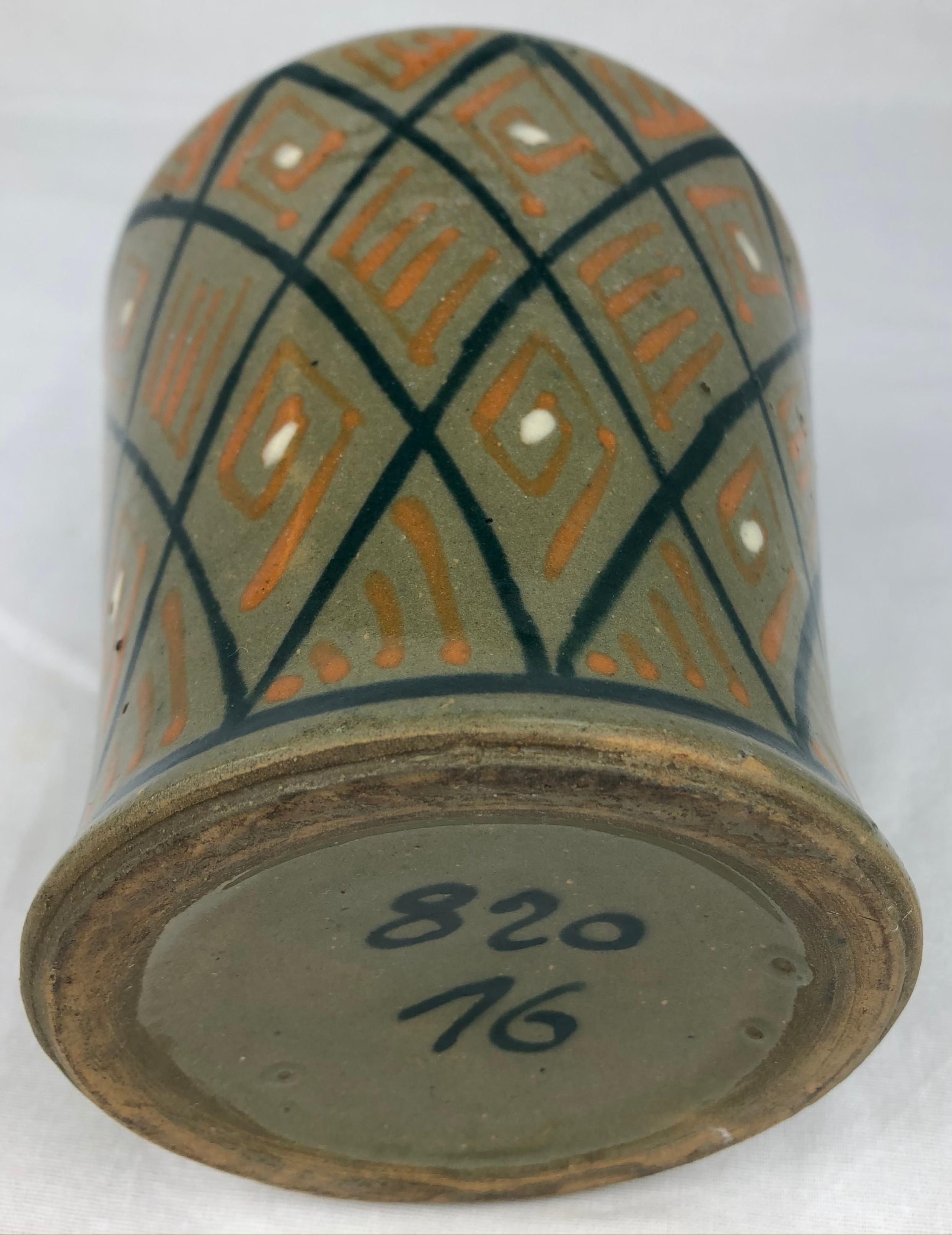 Französische Keramikvase oder kleine Pflanzgefäße im Art déco-Stil im Angebot 2