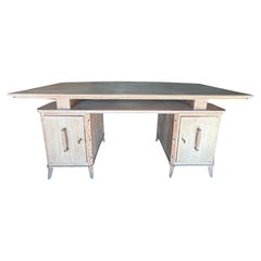 French Art Deco Cerused Desk