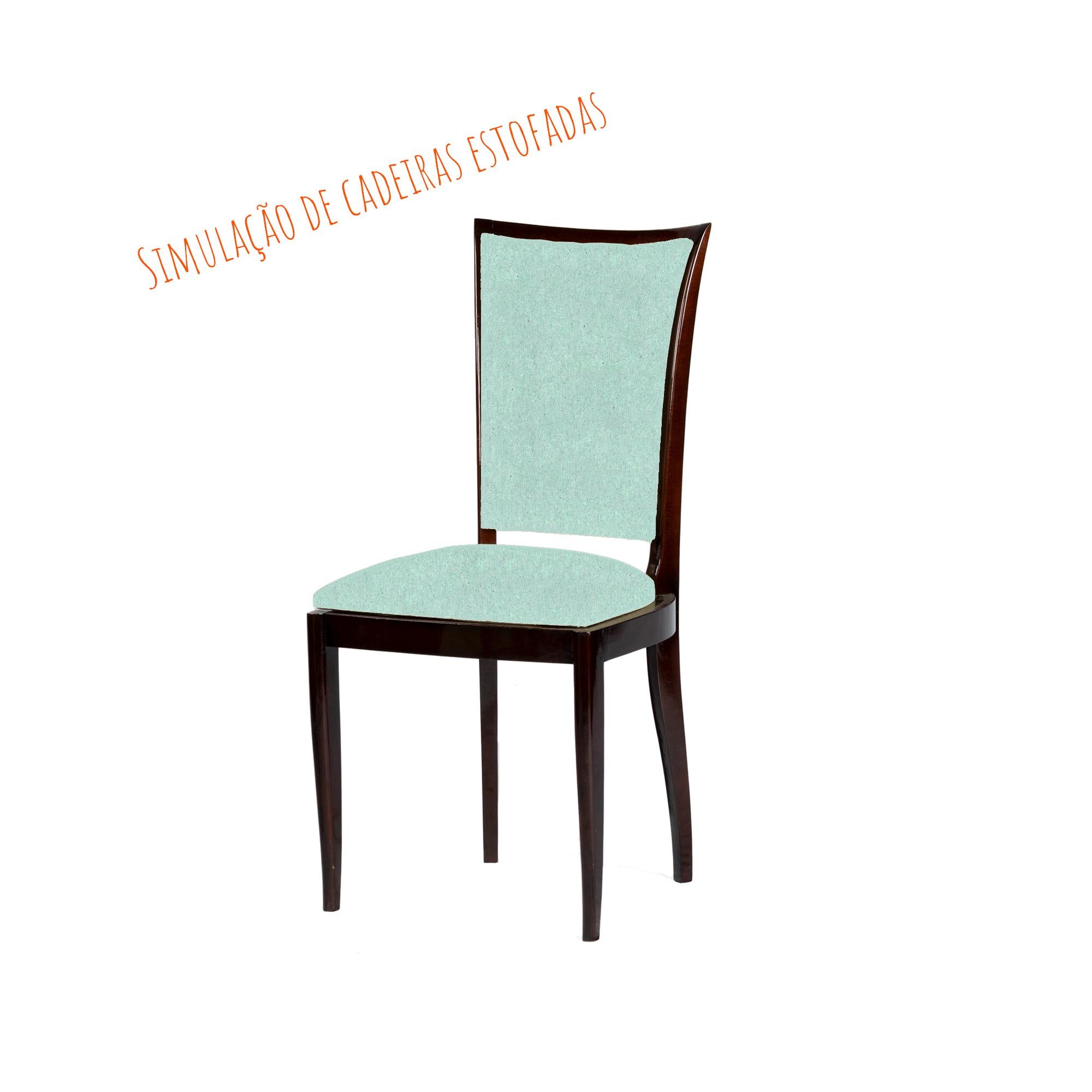 Tappezzeria Sedia Art Deco francese, sfoderata, stile Jules Leleu, XX secolo in vendita