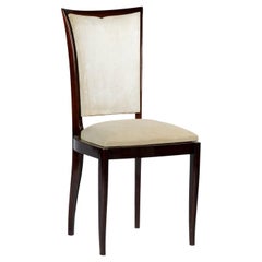French Art Deco Chair, Unlined, Jules Leleu Style, 20th Century