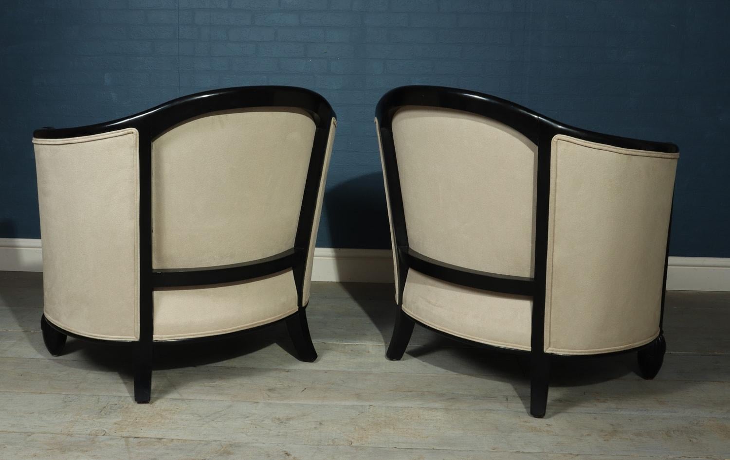 French Art Deco Chairs and Sofa by Paul Follot, circa 1920 For Sale 7