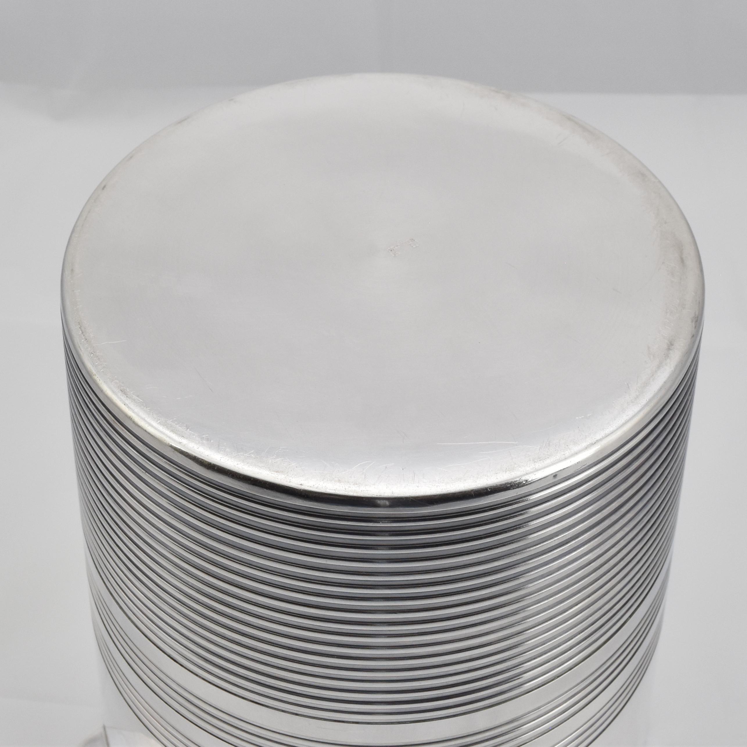 French Art Deco Champagne Ice Bucket / Wine Cooler by Orfèvrerie Ercuis Paris For Sale 2