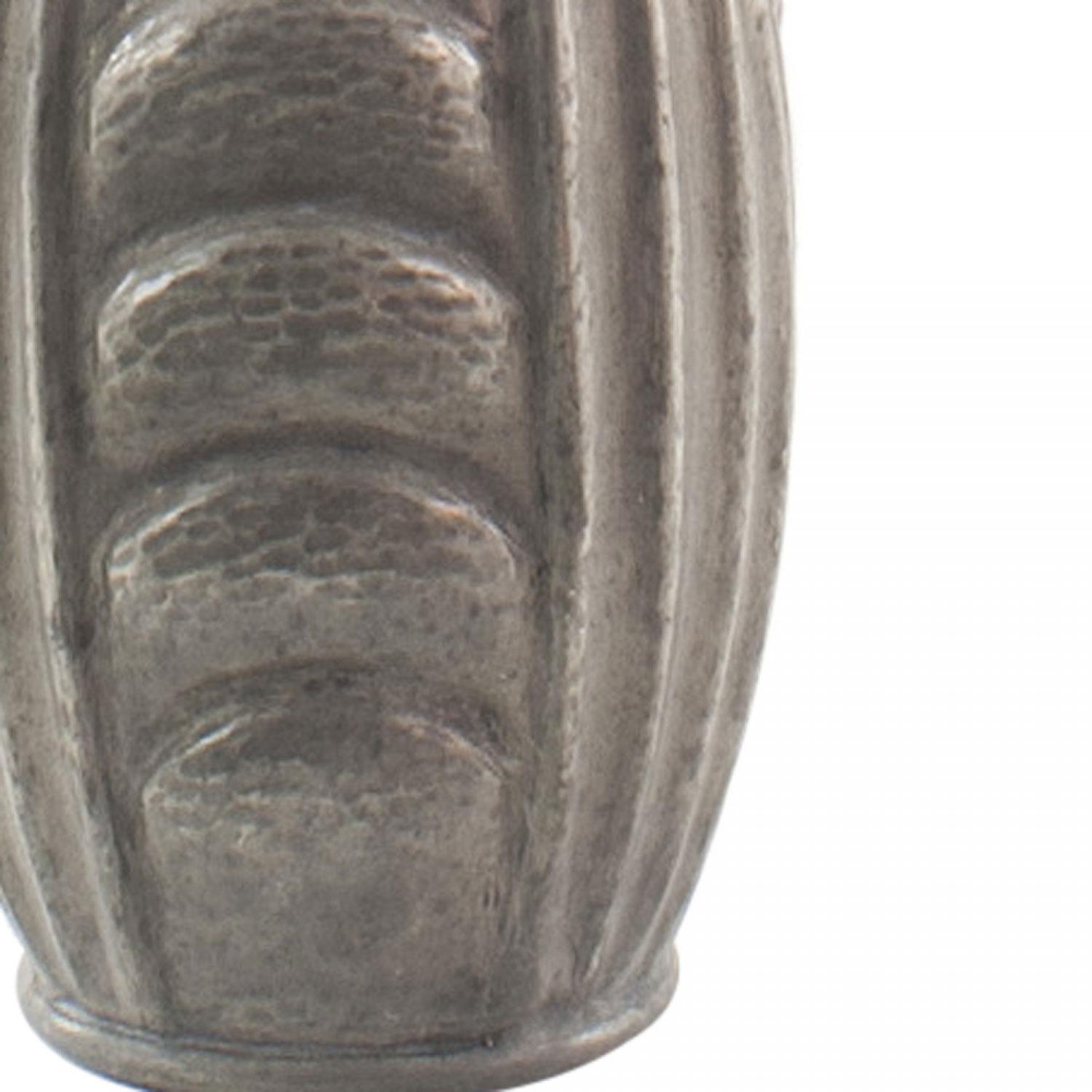 Americano French Art Deco Chanal Pewter Vase in vendita