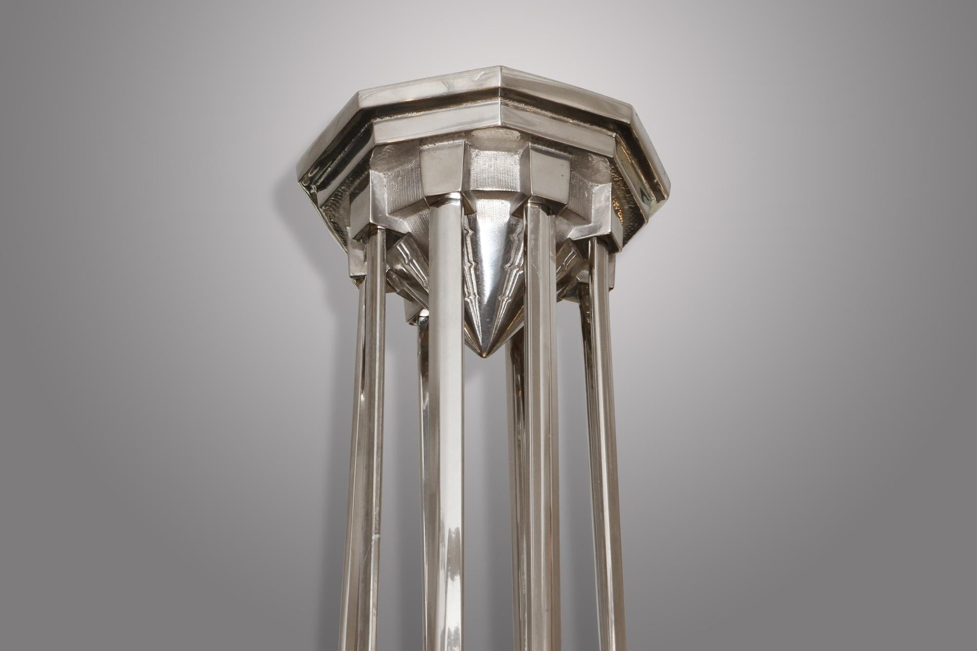 XX secolo Lampadario Art Deco francese di Des Hanots in vendita