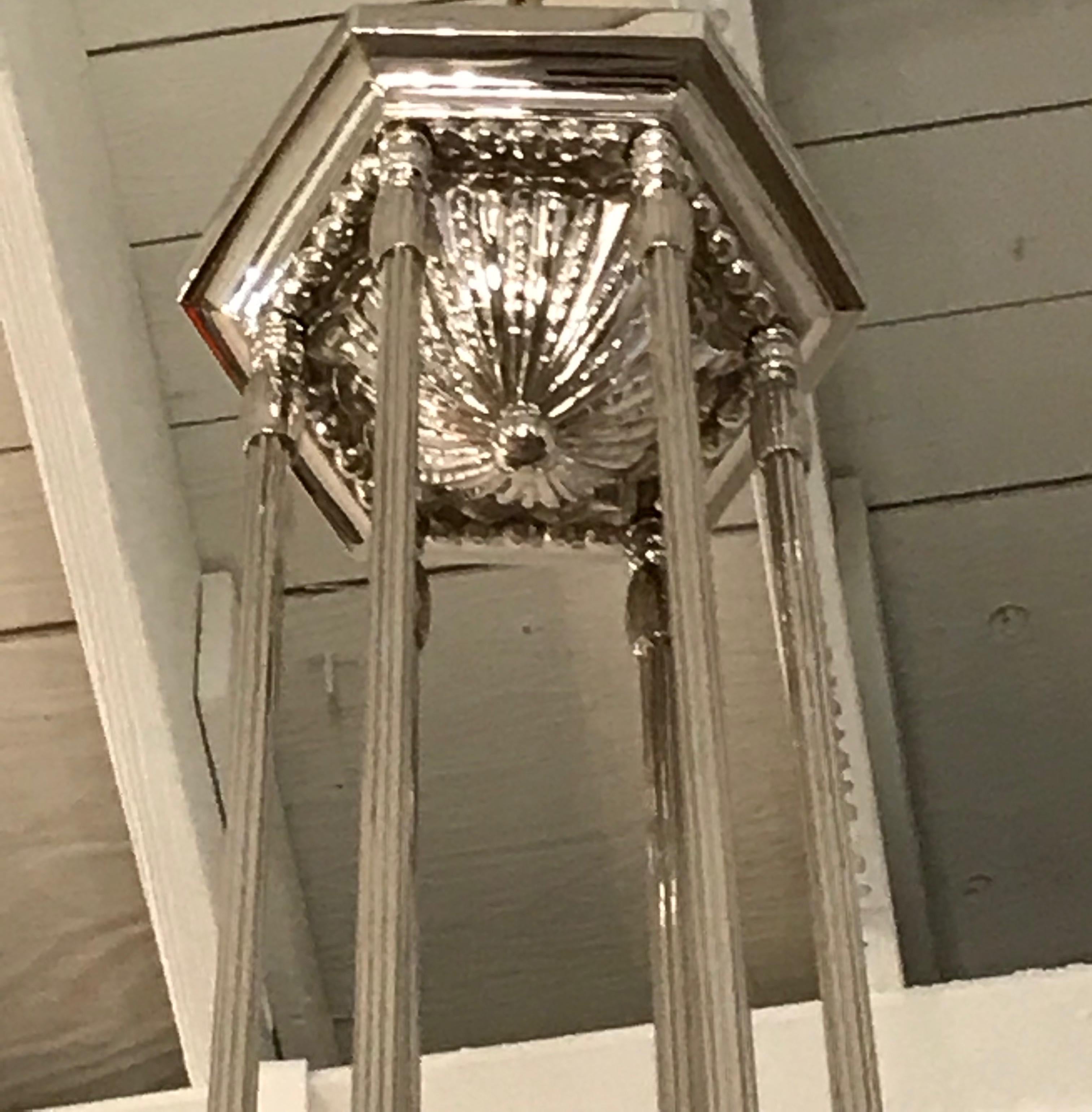 French Art Deco Chandelier by Georges Leleu For Sale 13