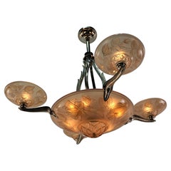 French Art Deco Chandelier by Maurice Model Verden