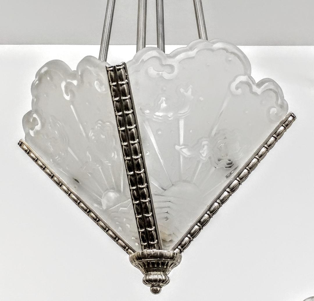 
A French Art Deco chandelier by the French artist 