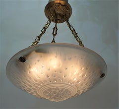 Kronleuchter im Art-déco-Stil von Muller Frres