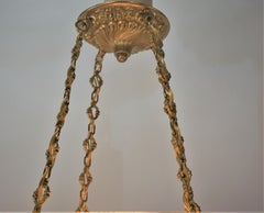 Französischer Art-Déco-Kronleuchter von Muller Freres