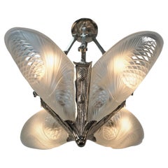French Art Deco Chandelier by Noverdy