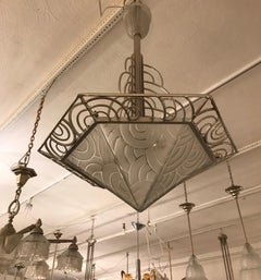 French Art Deco Chandelier by Pierre D’avesn