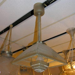 French Art Deco Chandelier by René Lalique