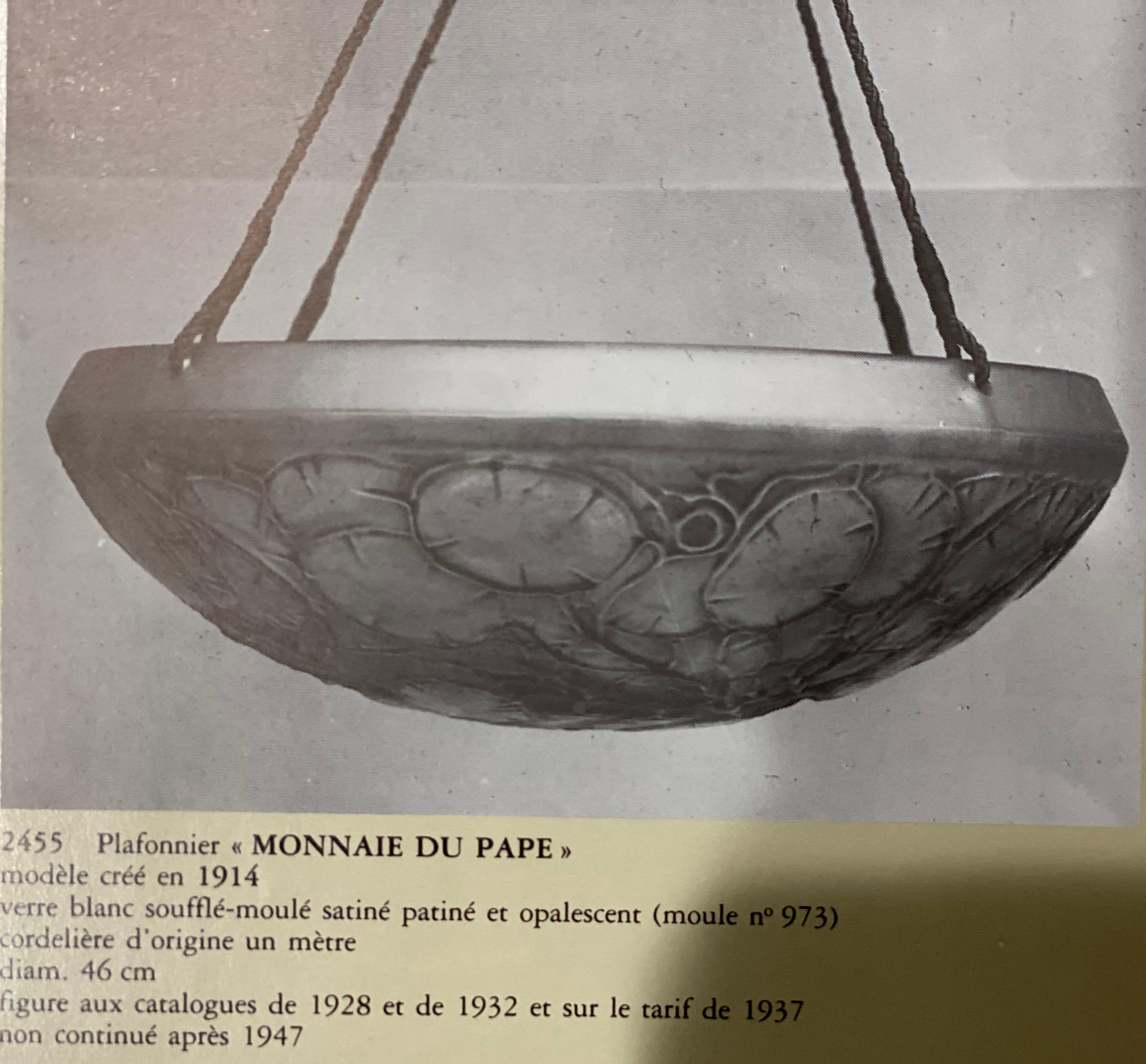 Lámpara francesa Art Déco de René Lalique Cable en venta