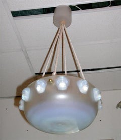 French Art Deco Chandelier by René Lalique "Madagascar"