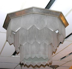 French Art Deco Chandelier by Sabino