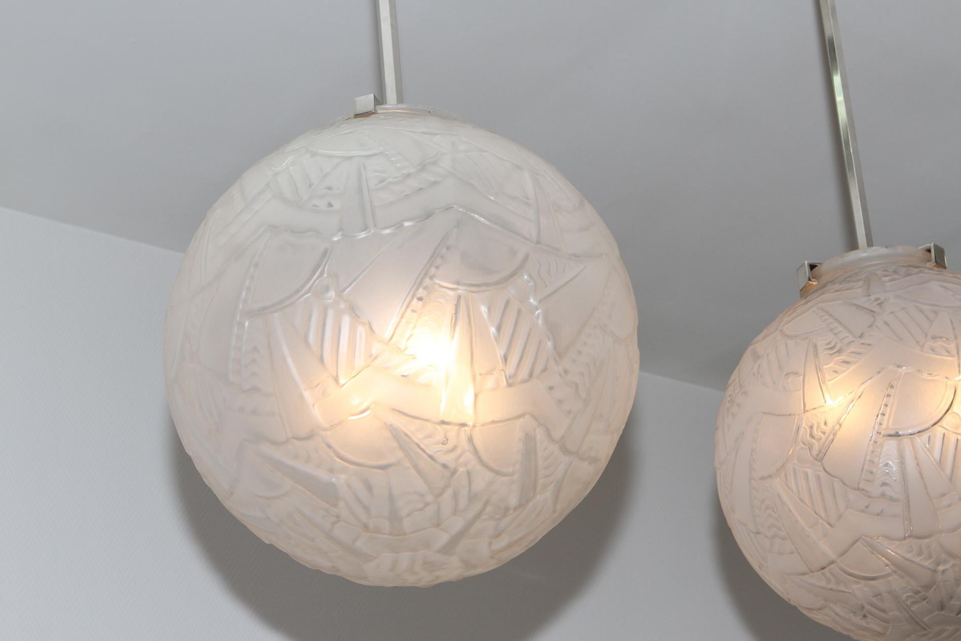 Lámpara francesa Art Déco de Sabino Francés en venta