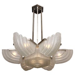 French, Art Deco Chandelier by Sabino
