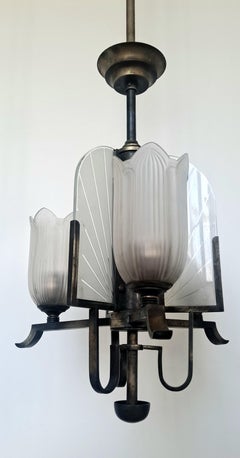 Französischer Art-Déco-Kronleuchter