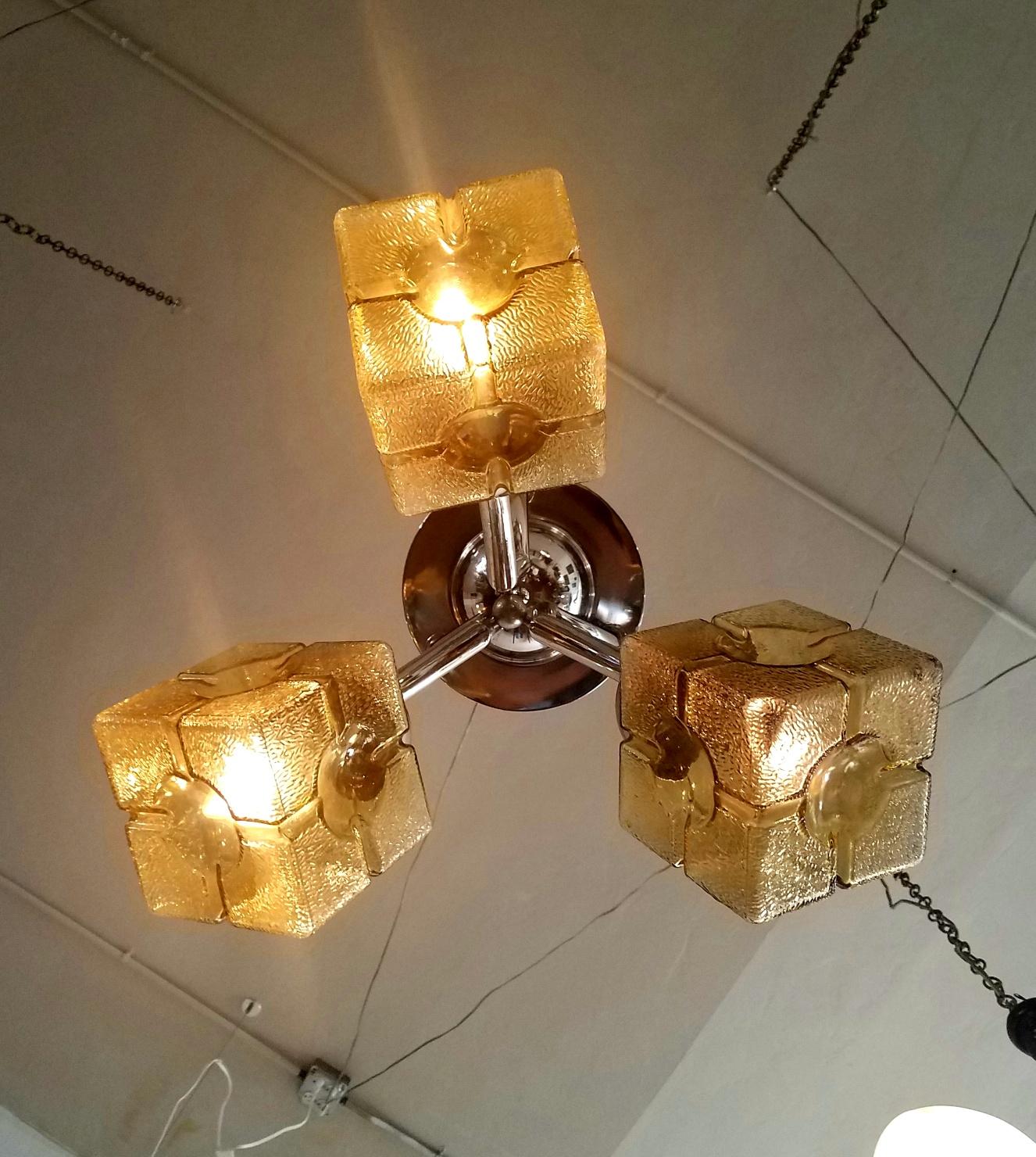French Art Deco Chandelier In Good Condition For Sale In Los Angeles, CA