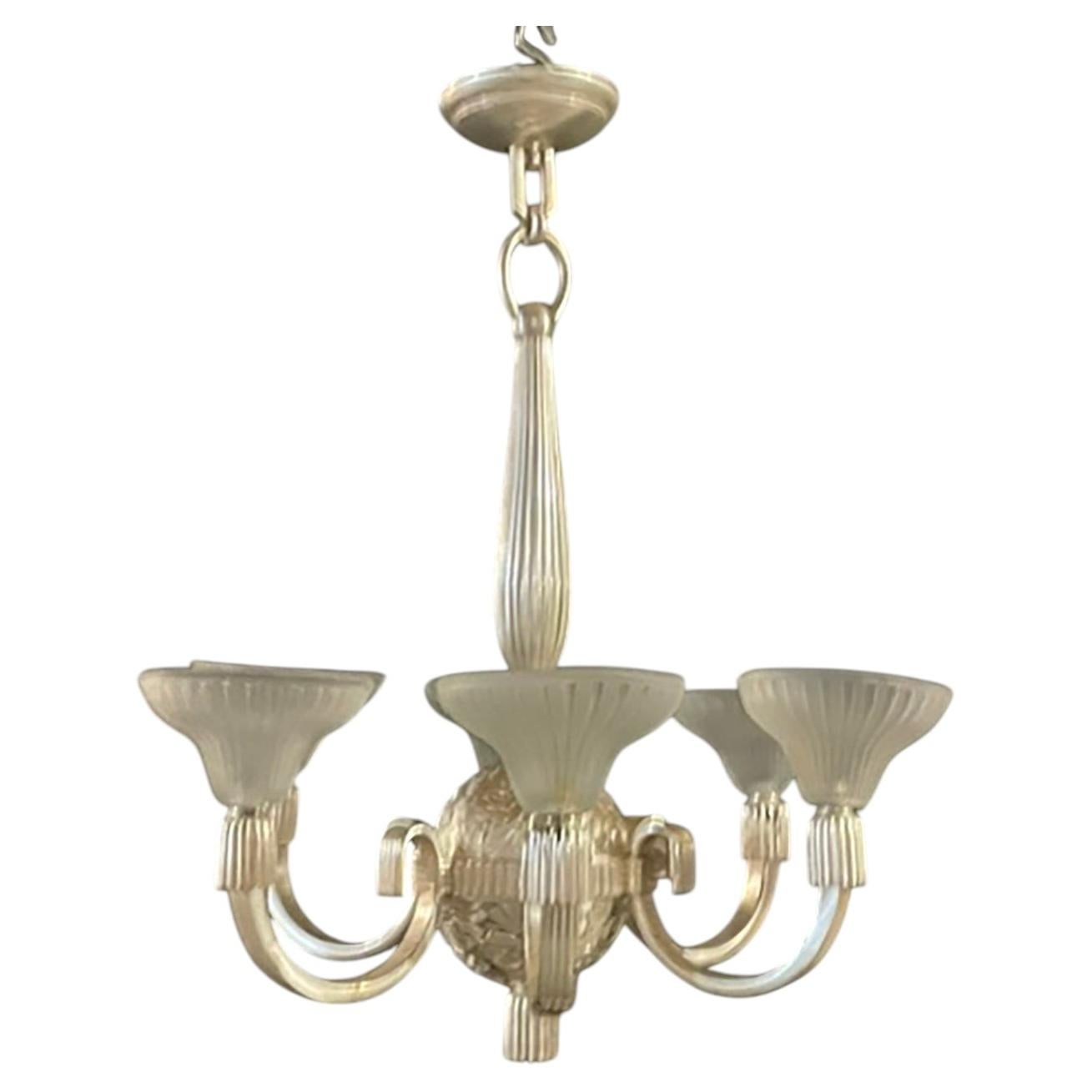 Lampadario Art Deco francese