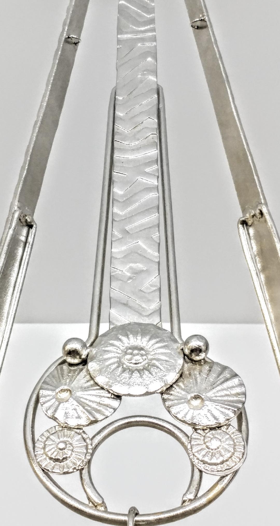 20th Century French Art Deco Pendant Chandelier Signed by Sabino For Sale