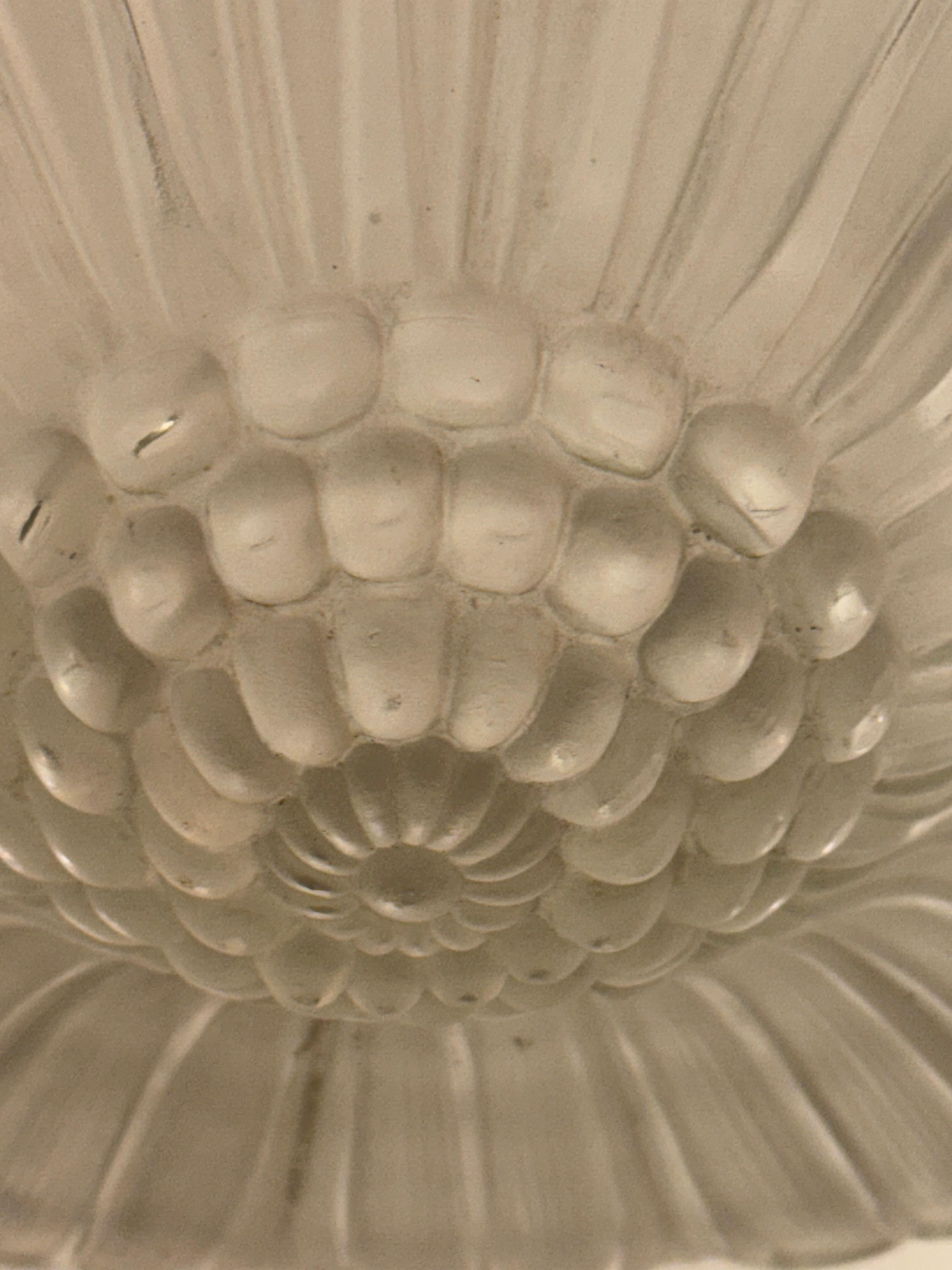 French Art Deco Chandelier Pendant by G Leleu For Sale 1