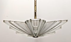 French Art Deco Chandelier Signed Marius-Ernest Sabino