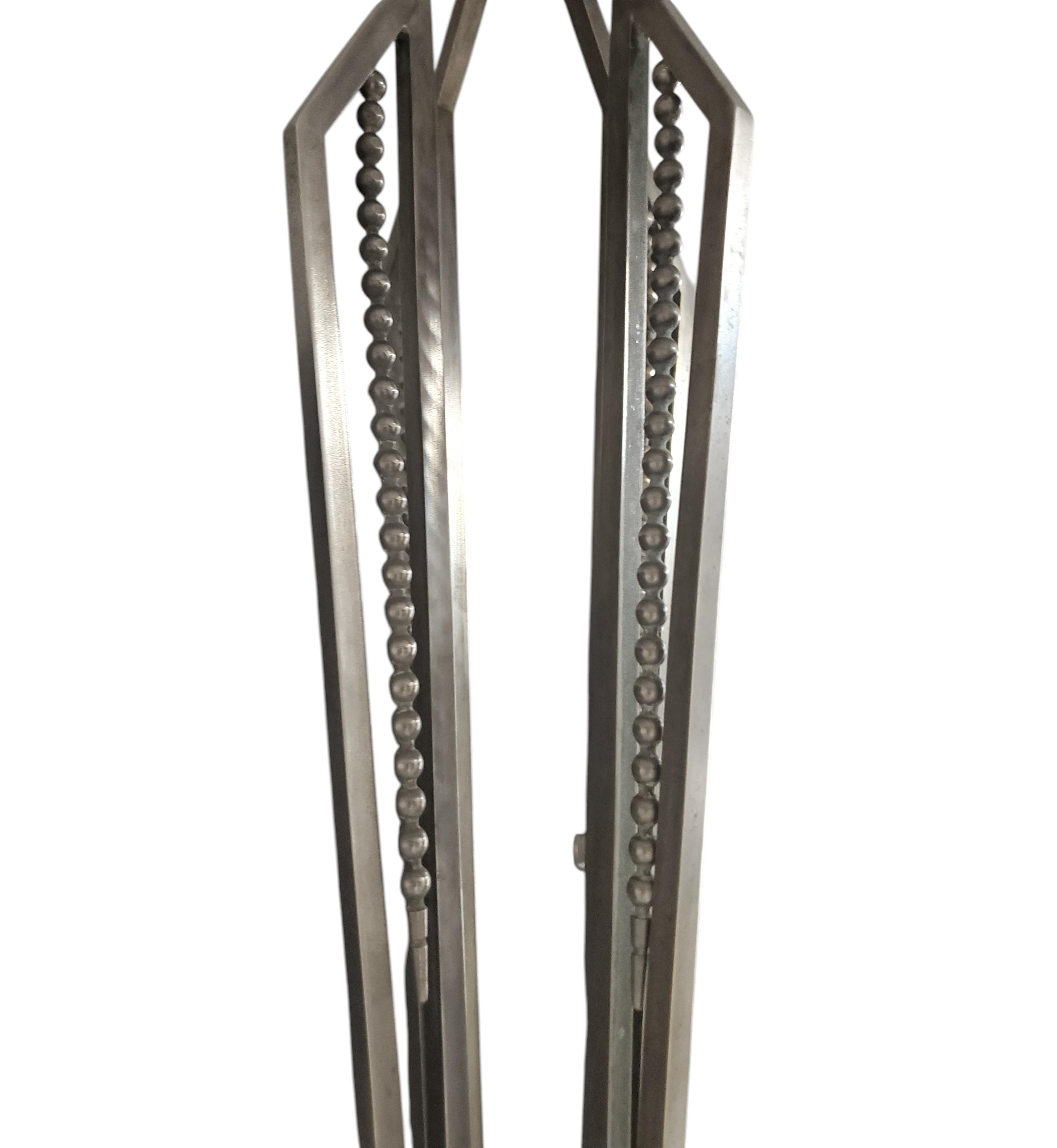 French Art Deco chandelier signed Muller Frères Luneville For Sale 6