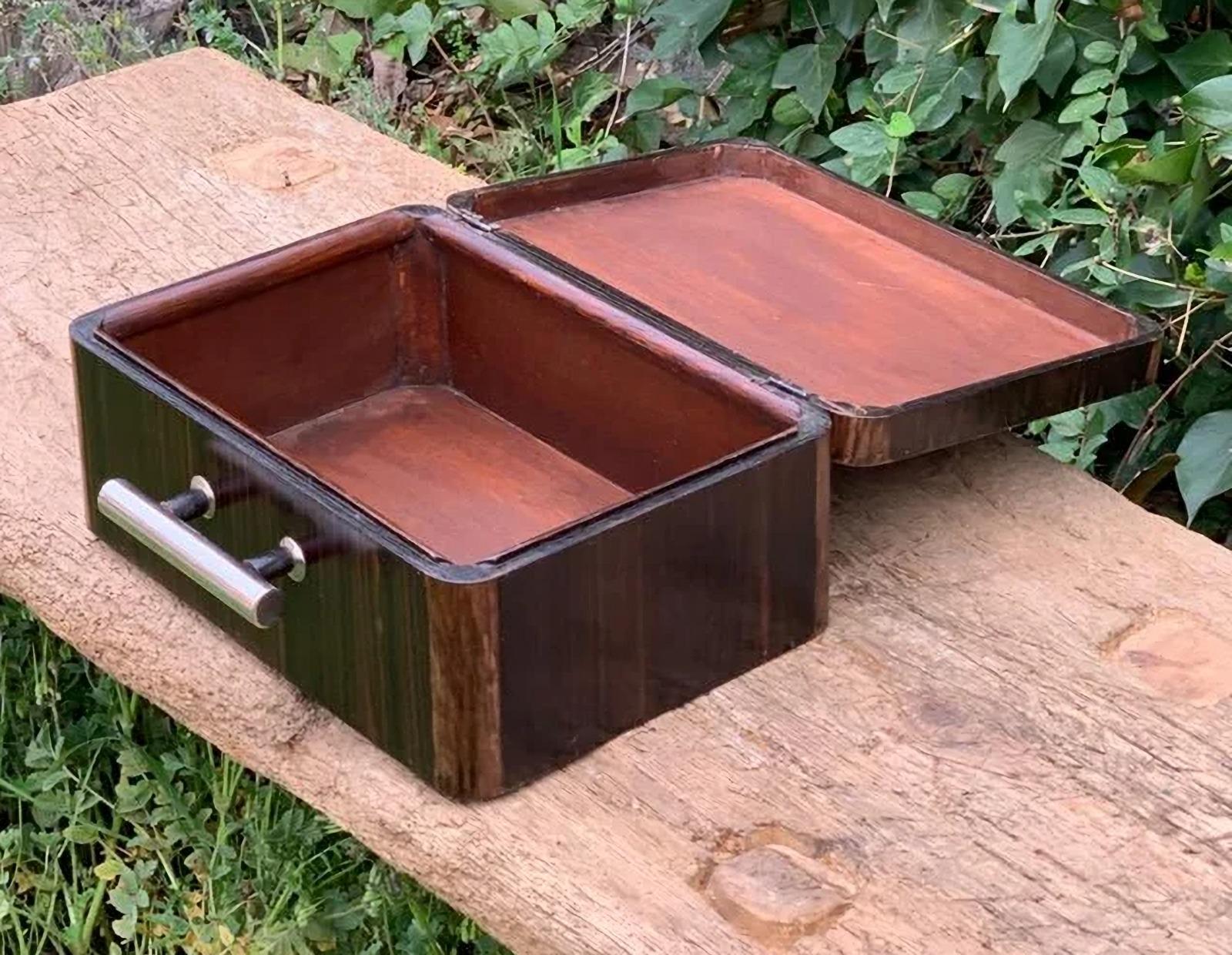 Hand-Crafted French Art Deco Chest / Jewelry Box circa 1925 Rosewood