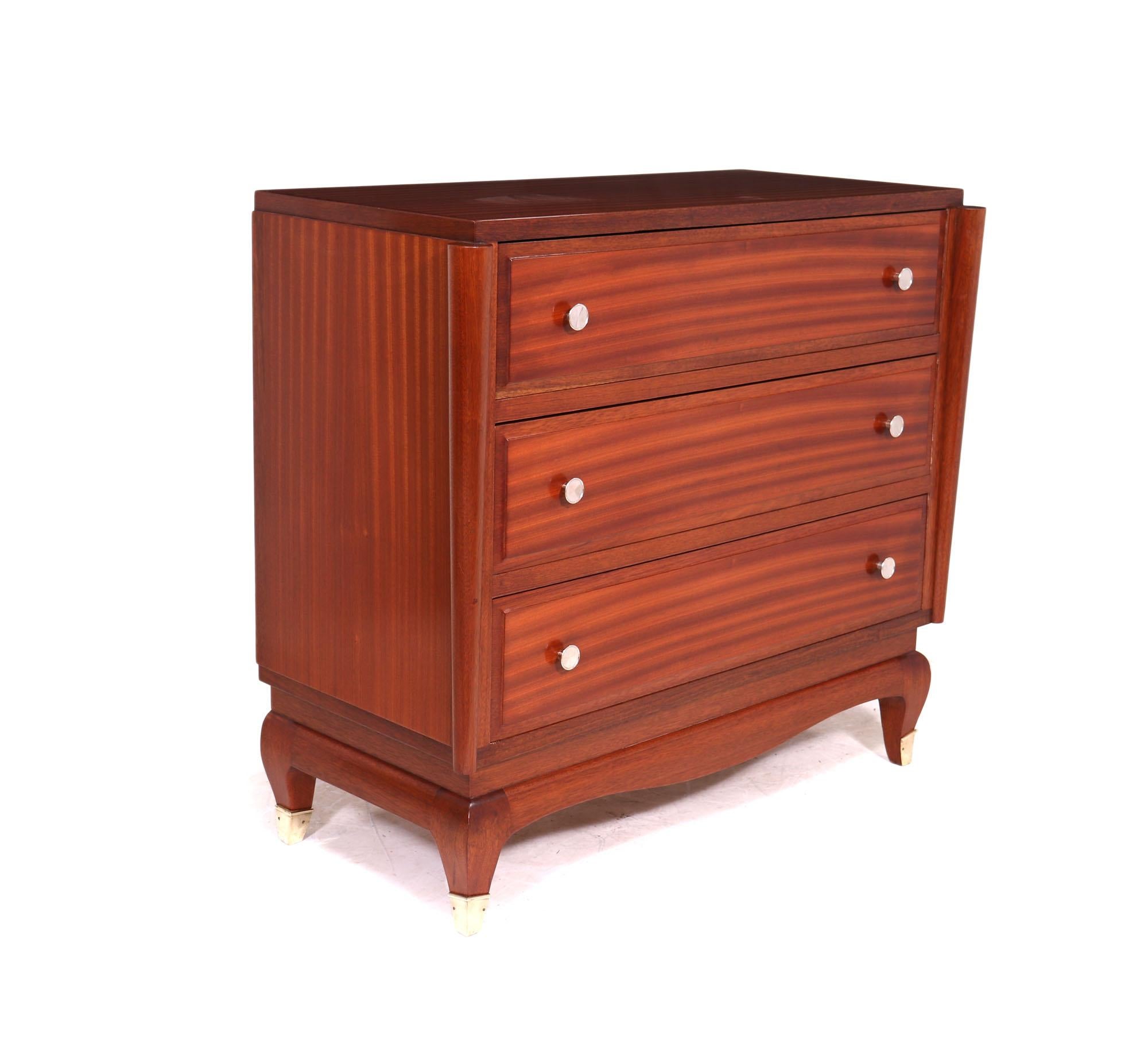 Mid-20th Century French Art Deco Chest of Drawers For Sale