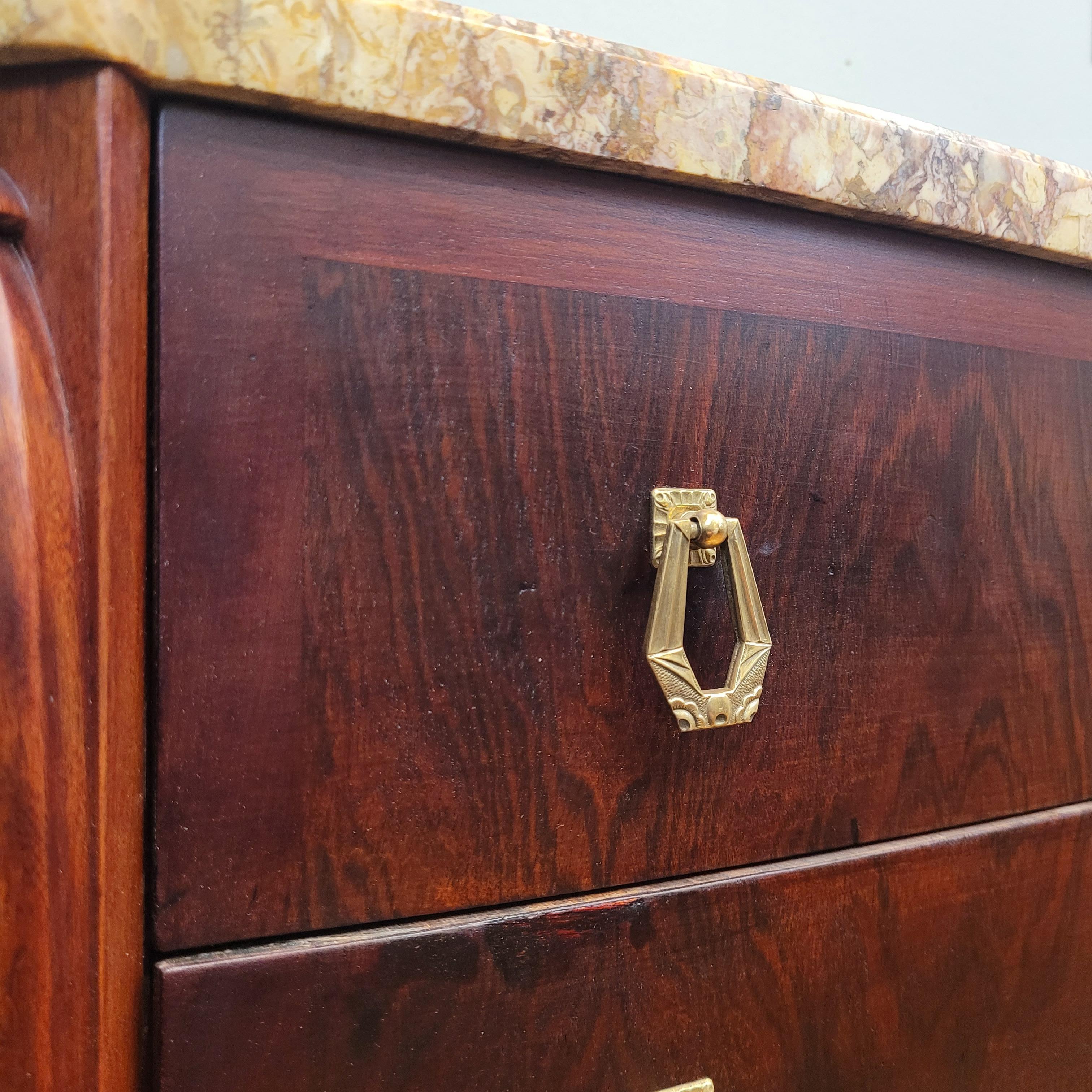 Cómoda francesa art déco J. E.Ruhlmann madera hueso en venta 5