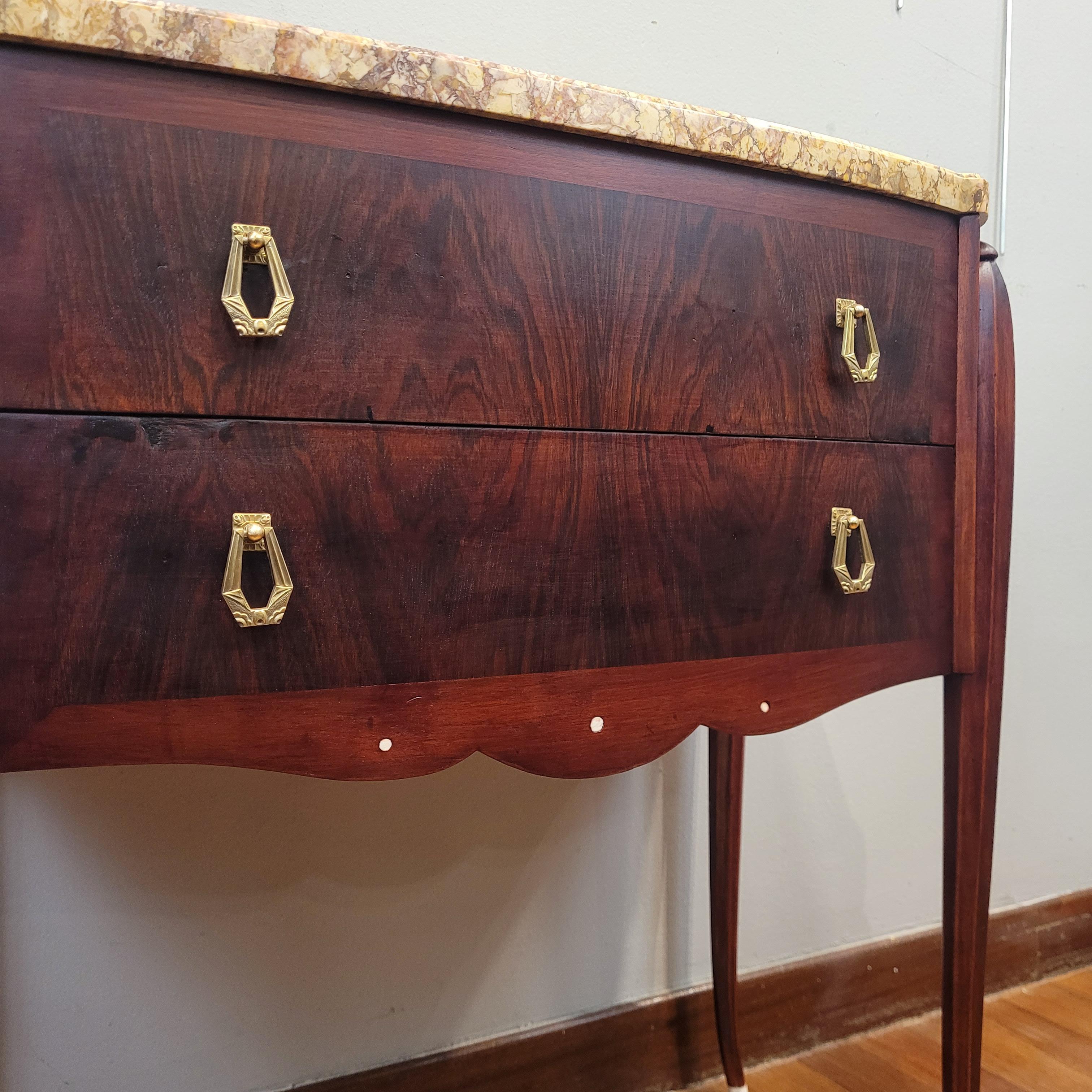 Cómoda francesa art déco J. E.Ruhlmann madera hueso en venta 9