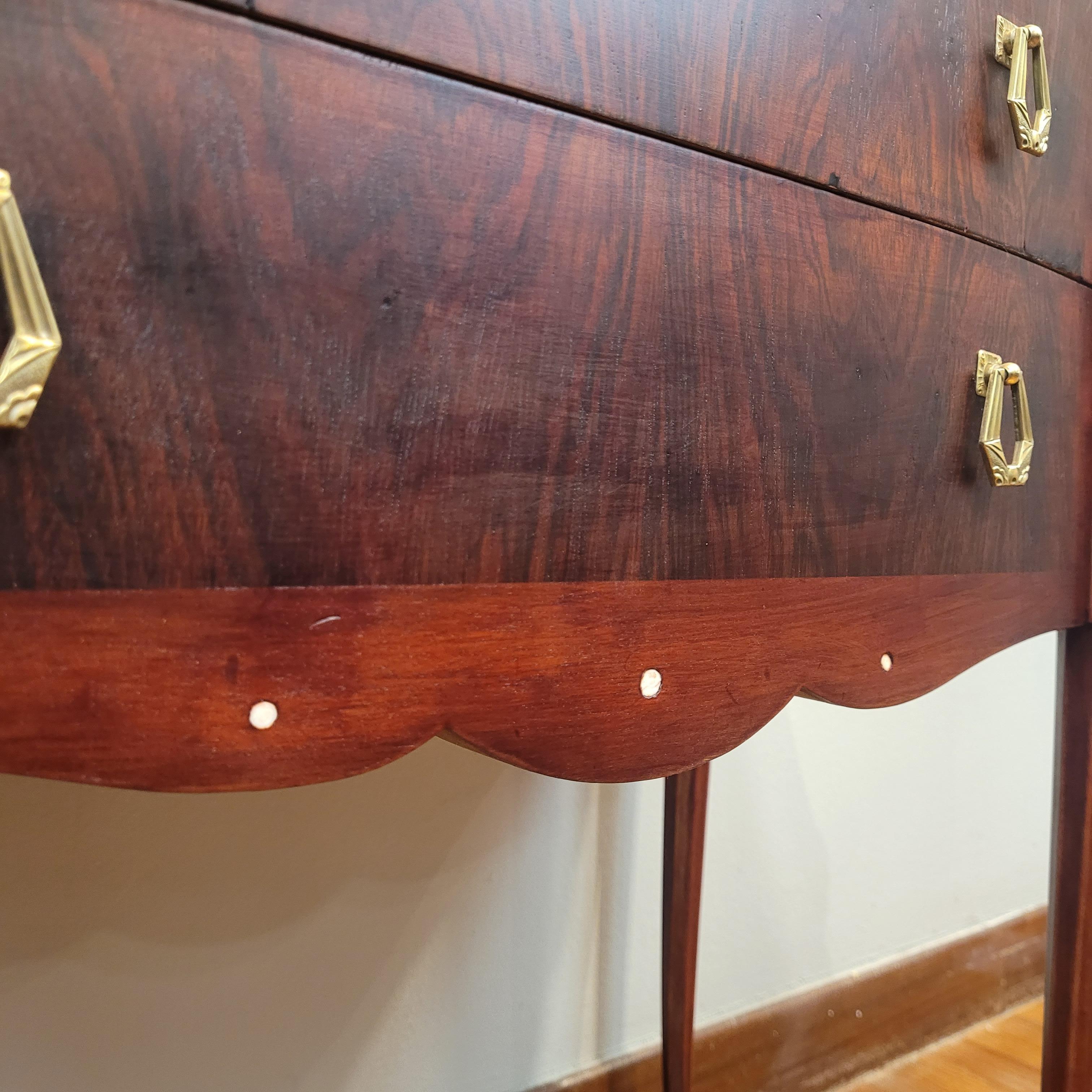 Cómoda francesa art déco J. E.Ruhlmann madera hueso en venta 10