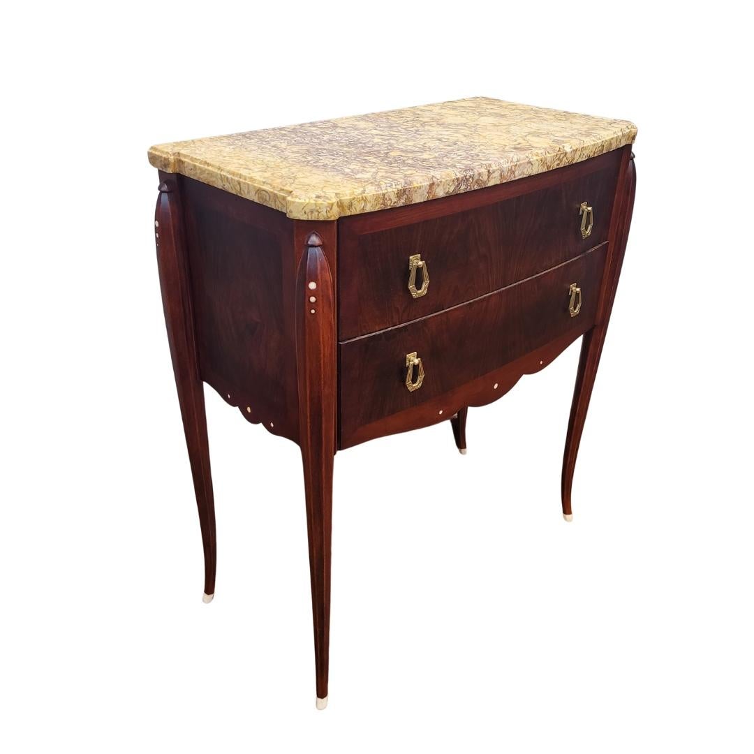 Cómoda francesa art déco J. E.Ruhlmann madera hueso Art Decó en venta