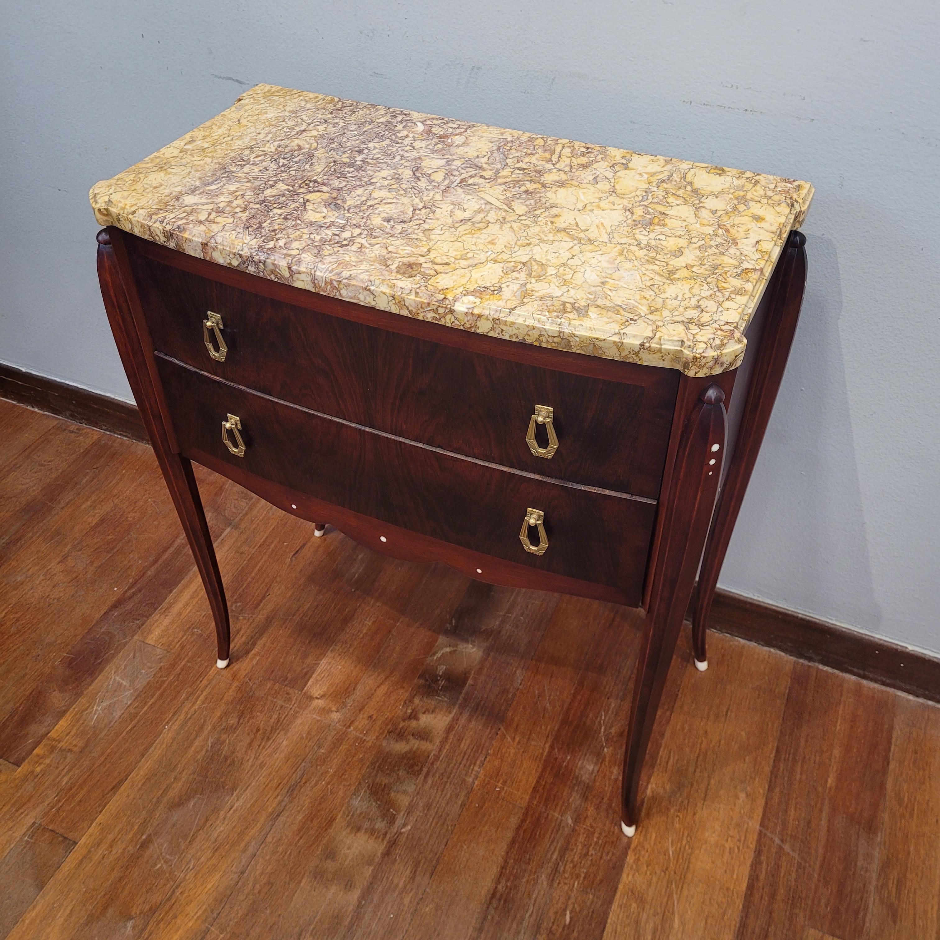 Cómoda francesa art déco J. E.Ruhlmann madera hueso en venta 1