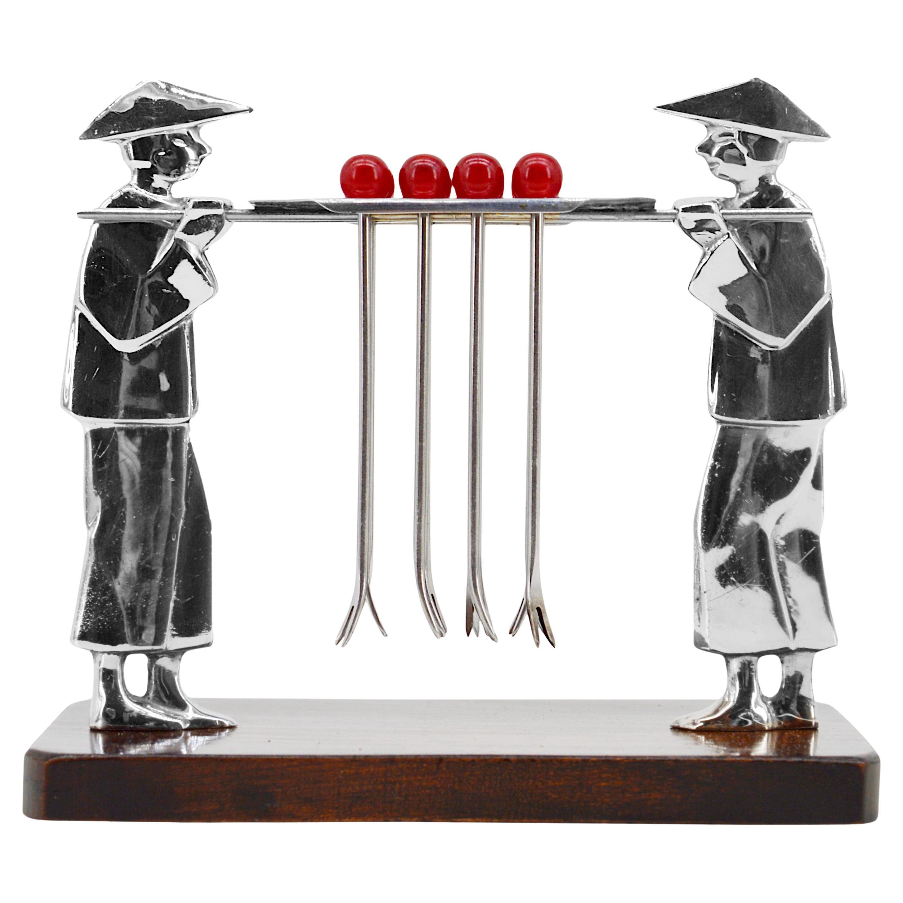 Französische Art-Déco-Christbaumstäbchen, 1920 im Angebot