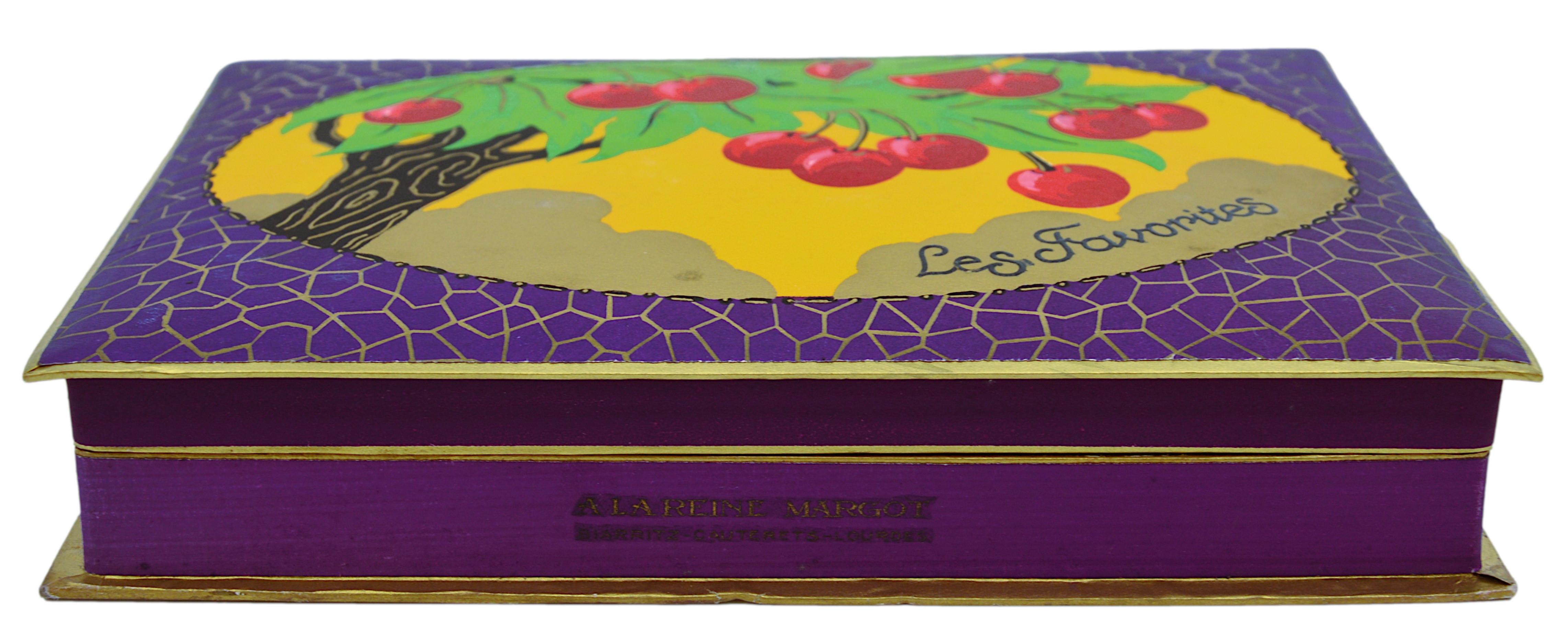 Early 20th Century French Art Deco Chocolate Box, 1910s For Sale