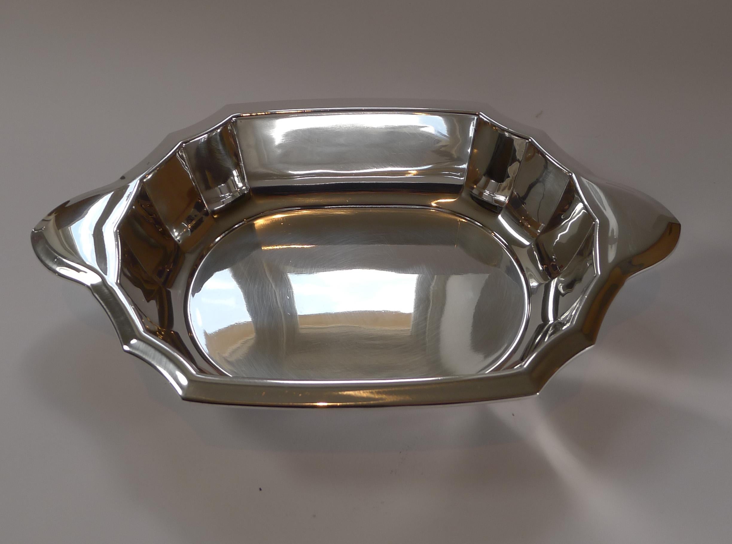 English French Art Deco Christofle / Gallia Covered Serving Dish, c. 1930 For Sale