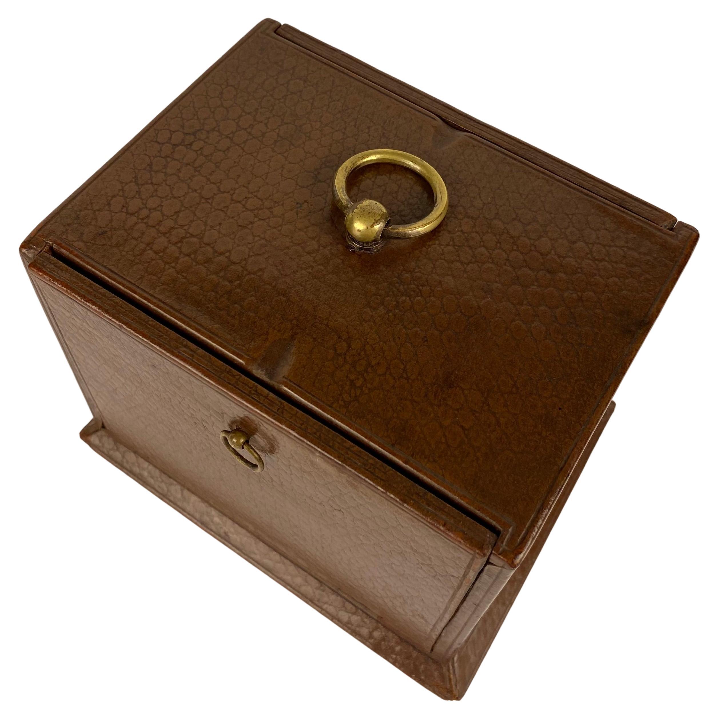 antique wooden cigarette box