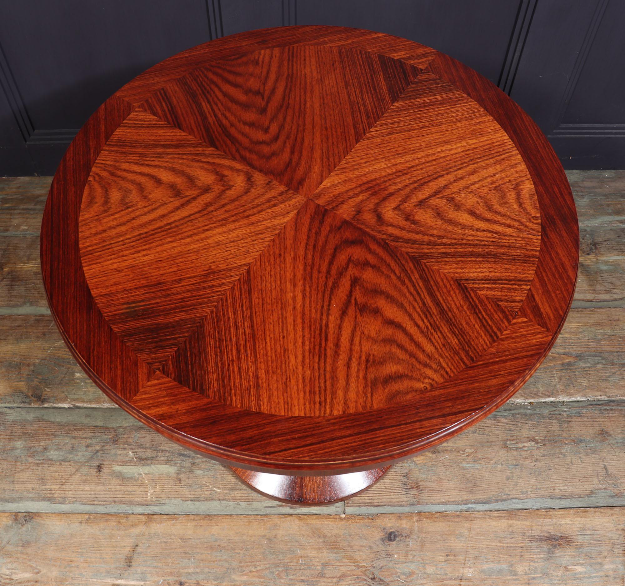 French Art Deco Circular Side Table at 1stDibs