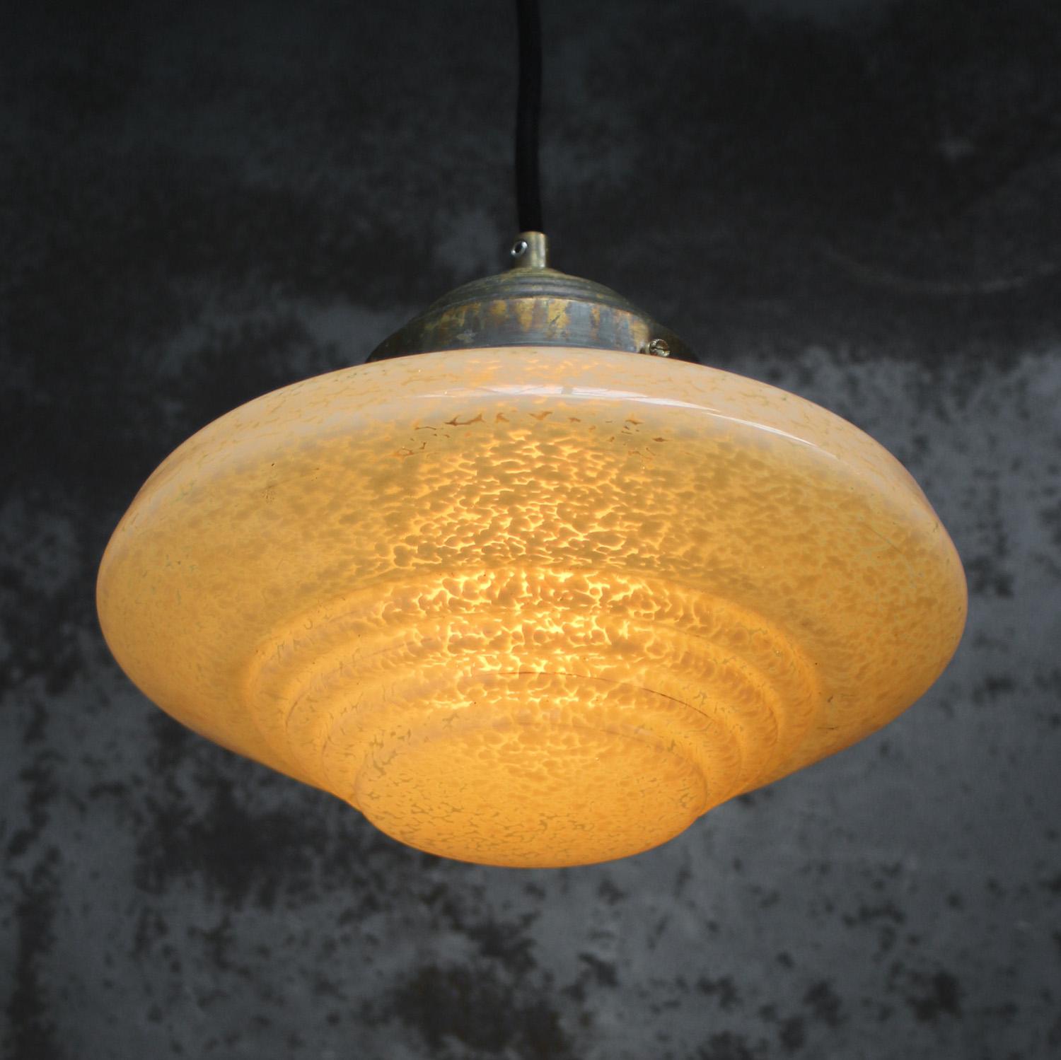 Lámpara colgante francesa Art Decó 