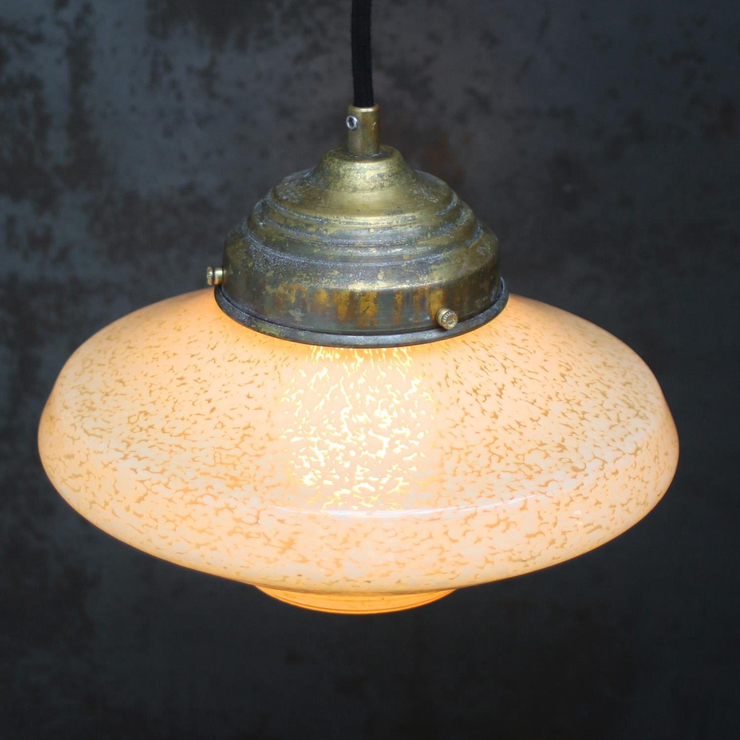 Lámpara colgante francesa Art Decó 