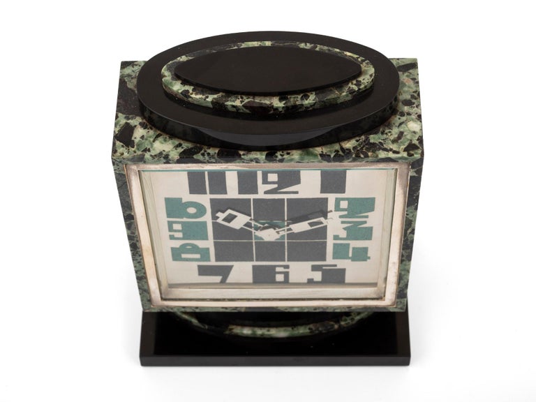 French Art Deco Clock by Hour Lavigne For Sale at 1stDibs