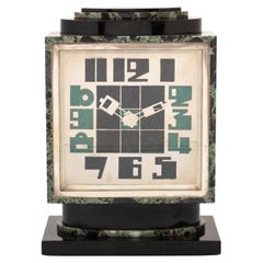 Antique French Art Deco Clock by Hour Lavigne